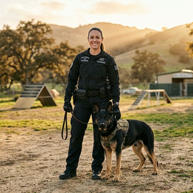Professional K9 trainer with German Shepherd — BuyK9Dog California